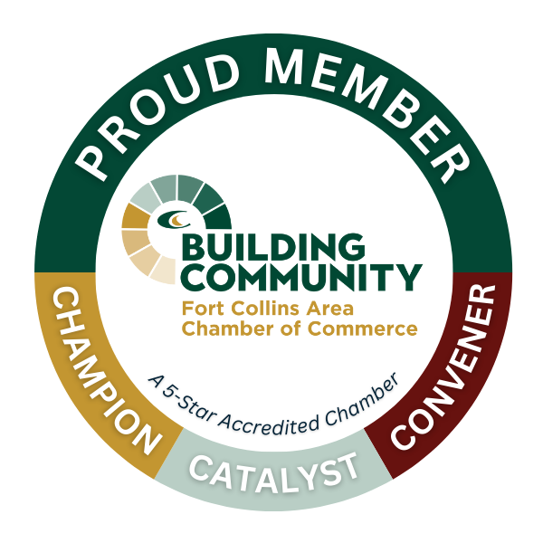 Fort Collins Area Chamber of Commerce proud member logo